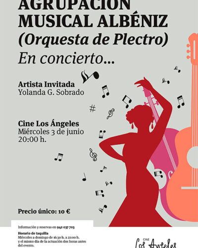 Concierto de Agrupación Musical Albéniz en Cine Los Ángeles