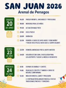Fiestas de San Juan 2026 en Arenal de Penagos, Penagos