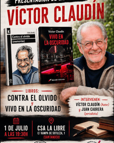 Presentación de libros de Víctor Claudín en La Libre