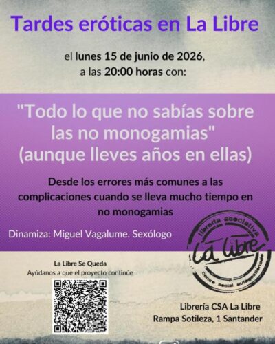 Charla sobre no monogamias con Miguel Vagalume en La Libre