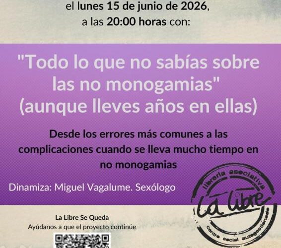 Charla sobre no monogamias con Miguel Vagalume en La Libre
