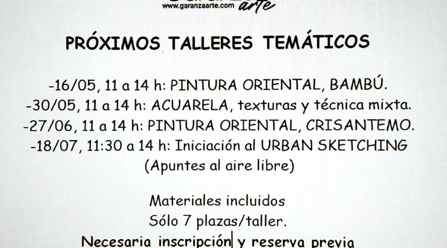 Taller de pintura oriental crisantemo en Garanza Santander