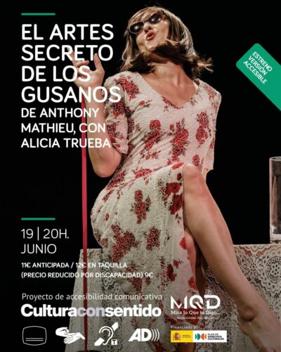 Función accesible de El arte secreto de los gusanos en Santander
