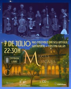Martes Musicales 2026 en el Claustro de la Catedral de Santander