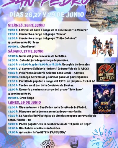 Fiestas de San Pedro Limpias 2026: Conciertos, Verbena y Tradición