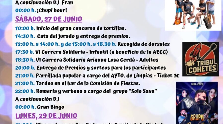Fiestas de San Pedro Limpias 2026: Conciertos, Verbena y Tradición