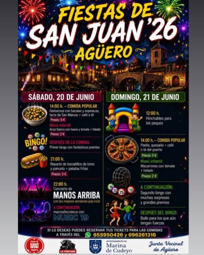Fiestas de San Juan 2026 en Agüero, Marina de Cudeyo