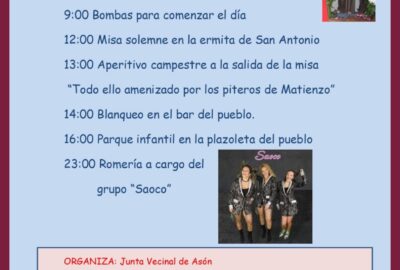 Romería de San Antonio en Asón con Saoco y Piteros de Matienzo