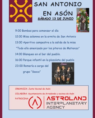 Romería de San Antonio en Asón con Saoco y Piteros de Matienzo