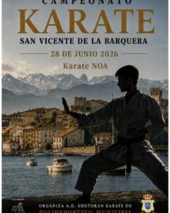 Campeonato de Karate DOA en Polideportivo Municipal, San Vicente de la Barquera
