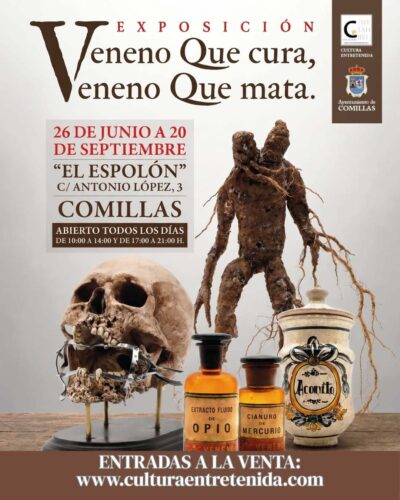 Exposición Veneno Que cura, Veneno Que mata en El Espolón