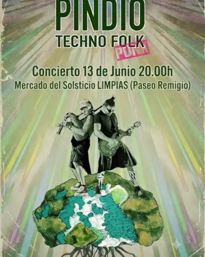 Concierto de Pindio en Mercado del Solsticio