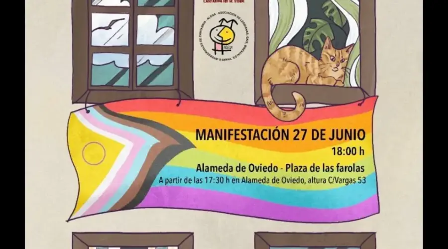 Manifestación Argullu 2026 en Alameda de Oviedo, Santander