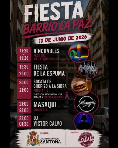 Fiesta del Barrio La Paz en Santoña, 13 de junio