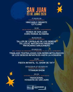 Celebración de San Juan en Santander con hoguera y música