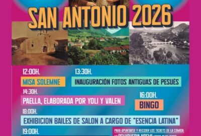 Fiestas de San Antonio 2026 en Pesués, Val de San Vicente