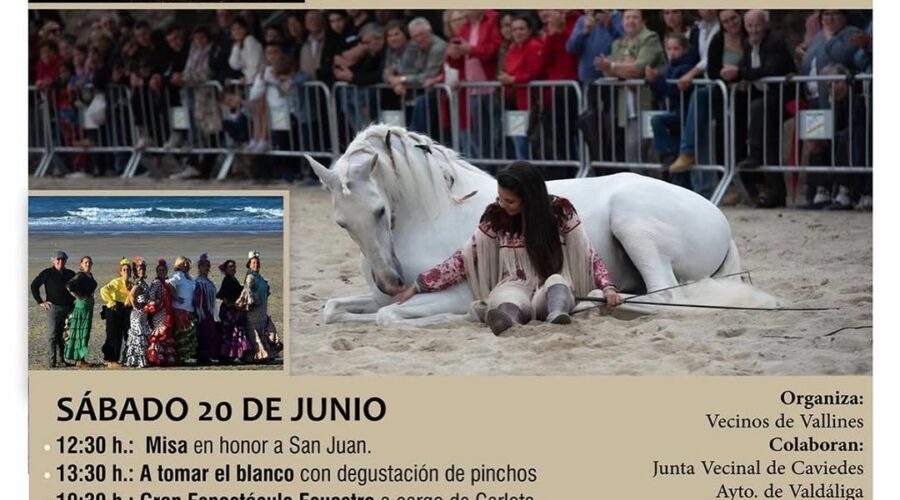 San Juan en Vallines con espectáculo ecuestre y verbena