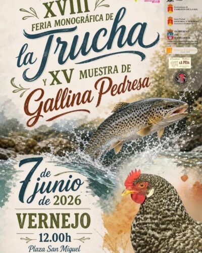 XVIII Feria de la Trucha y XV Muestra de Gallina Pedresa en Cabezón de la Sal 2026