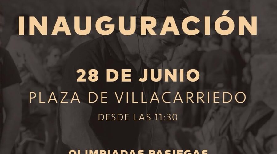 Inauguración A Jorra en Villacarriedo: olimpiadas y panderetas