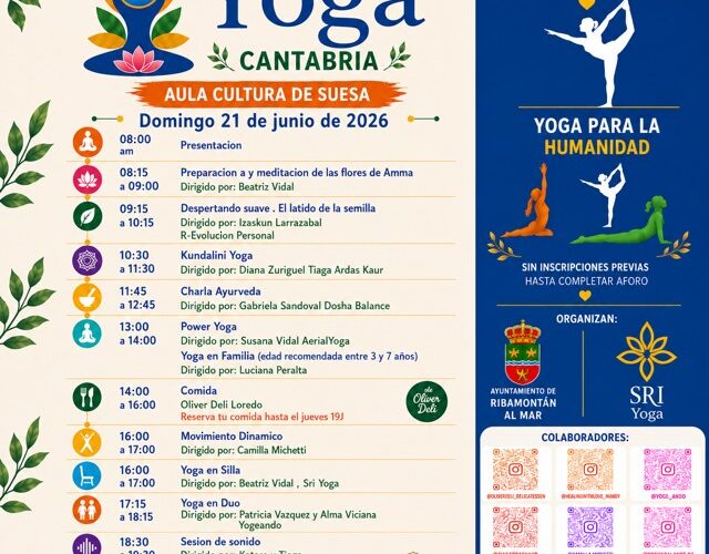 Día Internacional del Yoga Cantabria en Aula Cultura de Suesa 2026