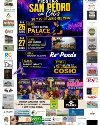 Fiestas de San Pedro en Celis 2026