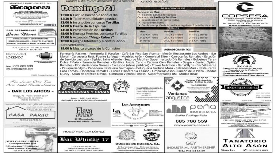 Fiestas Patronales de San Juan en Ramales de la Victoria 2026