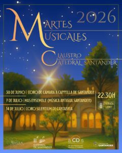 Martes Musicales 2026 en el Claustro de la Catedral de Santander