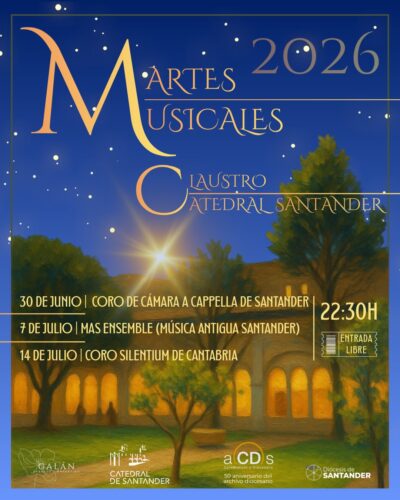 Martes Musicales 2026 en el Claustro de la Catedral de Santander