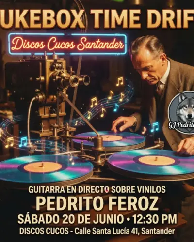 GJ Pedrilo Feroz en directo en Discos Cucos, Santander