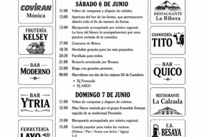 Fiestas del Corpus Christi 2026 en Bárcena de Pie de Concha