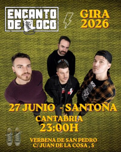Encanto de Loco en directo en Santoña, Cantabria