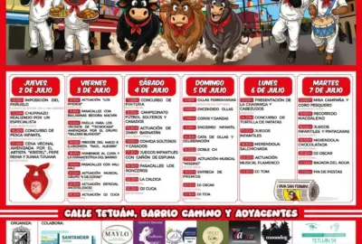 Fiestas de San Fermín 2026 en Barrio Tetuán, Santander