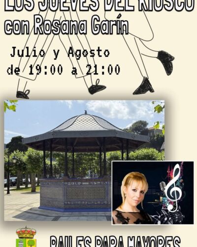 Rosana Garín en directo en Kiosco de la Alameda, Colindres
