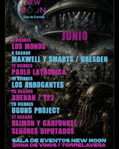 Cartel de conciertos New Moon Torrelavega Junio 2026