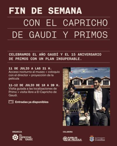 Proyección de Primos y Coloquio en El Capricho de Gaudí, Comillas 2026