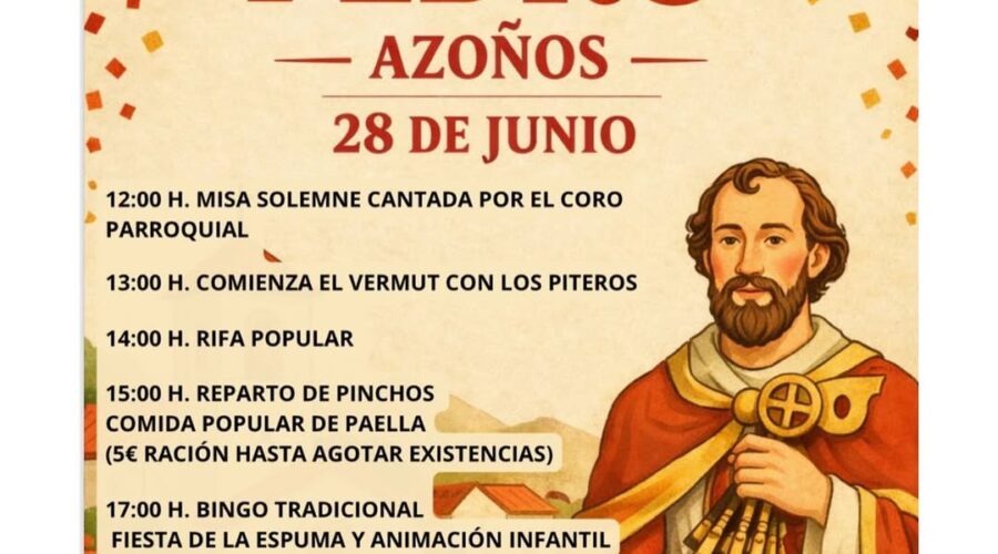 Fiestas de San Pedro 2026 en Azoños