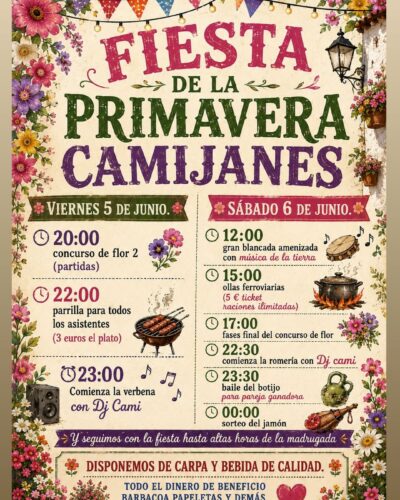 Fiesta de la Primavera en Camijanes, Camijanes 2026