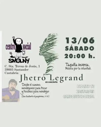 Concierto de Jhetro Legrand en Centro Social Smolny