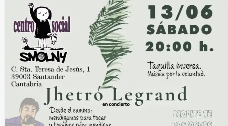Concierto de Jhetro Legrand en Centro Social Smolny