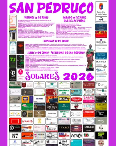 Fiestas de San Pedruco en Solares 2026