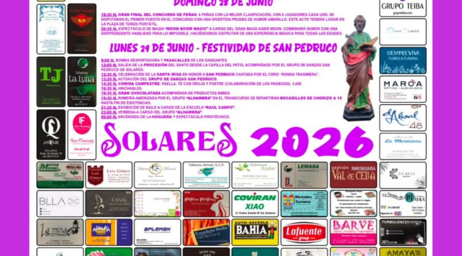 Fiestas de San Pedruco en Solares 2026