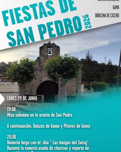 Fiestas de San Pedro 2026 en Bárcena de Cicero, Cantabria