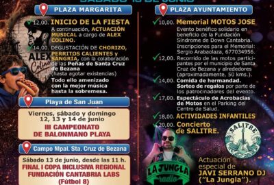 Fiestas de San Juan 2026 en Santa Cruz de Bezana con Alex Colino y Salitre