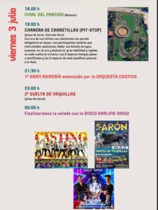 Fiestas del Socorro 2026 en Sarón: Vaquillas, Orquestas y Autos Locos