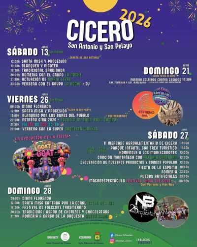 Fiestas de San Pelayo y San Antonio en Bárcena de Cicero 2026