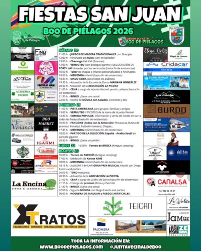 Fiestas de San Juan 2026 en Piélagos, Cantabria