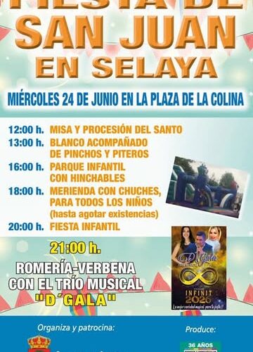 Fiesta de San Juan en Selaya: verbena con D’ GALA