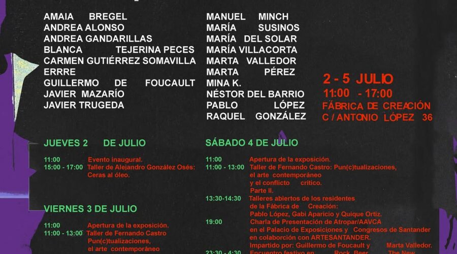 Exposición Atropar en Fábrica de Creación, Santander