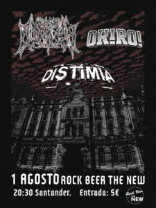 Concierto Distimia, Midriasis y Okiro en Rock Beer The New