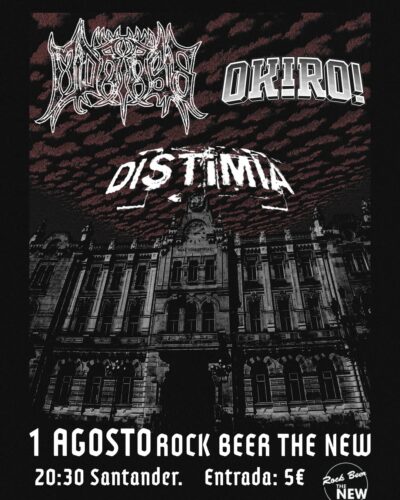 Concierto Distimia, Midriasis y Okiro en Rock Beer The New